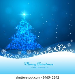 shiny christmas tree