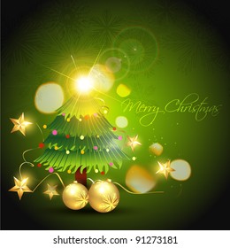 brillante árbol de navidad bello diseño