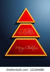 shiny christmas tree vector design art