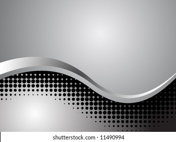 Shiny Chrome Abstract Technology Background Vector Stock Vector ...