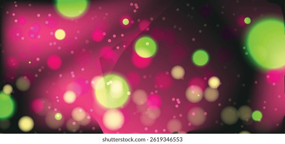Shiny Circle Bokeh Effect Background.