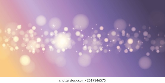 Shiny Circle Bokeh Effect Background.