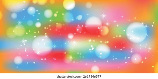 Shiny Circle Bokeh Effect Background.