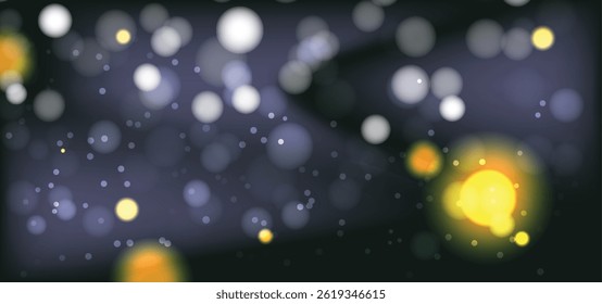 Shiny Circle Bokeh Effect Background.