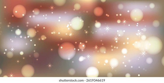 Shiny Circle Bokeh Effect Background.