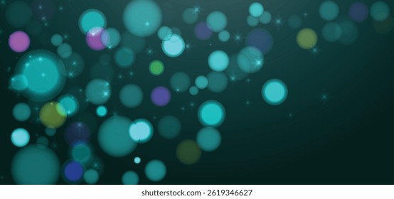 Shiny Circle Bokeh Effect Background.