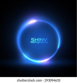 Shiny circle frame. Vector eps10