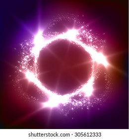 Shiny circle vector background. Vector eps10.