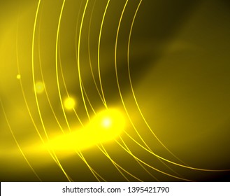 Shiny circles glowing abstract background. Vector illustration