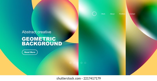 Shiny circles and round elements geometric background. Vector illustration for wallpaper, banner, background, leaflet, catalog, cover, flyer