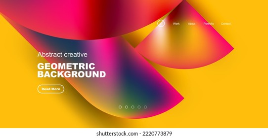 Shiny circles and round elements geometric background. Vector illustration for wallpaper, banner, background, leaflet, catalog, cover, flyer