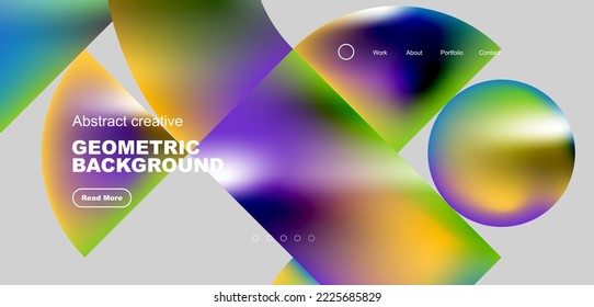 Shiny circles and round elements geometric background. Vector illustration for wallpaper, banner, background, leaflet, catalog, cover, flyer