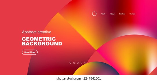Shiny circles and round elements geometric background. Vector illustration for wallpaper, banner, background, leaflet, catalog, cover, flyer