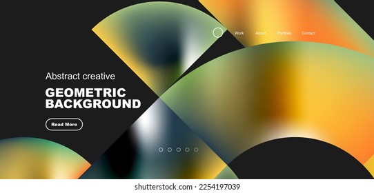 Shiny circles and round elements geometric background. Vector illustration for wallpaper, banner, background, leaflet, catalog, cover, flyer