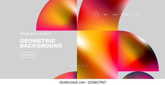 Shiny circles and round elements geometric background. Vector illustration for wallpaper, banner, background, leaflet, catalog, cover, flyer