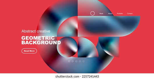 Leuchtende Kreise und runde Elemente, geometrischer Hintergrund. Vektorgrafik für Tapeten, Banner, Hintergrund, Merkblatt, Katalog, Deckel, Flyer