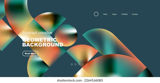 Shiny circles and round elements geometric background. Vector illustration for wallpaper, banner, background, leaflet, catalog, cover, flyer