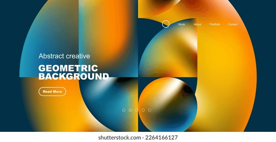 Shiny circles and round elements geometric background. Vector illustration for wallpaper, banner, background, leaflet, catalog, cover, flyer