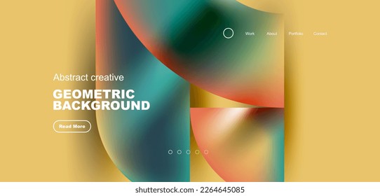 Shiny circles and round elements geometric background. Vector illustration for wallpaper, banner, background, leaflet, catalog, cover, flyer