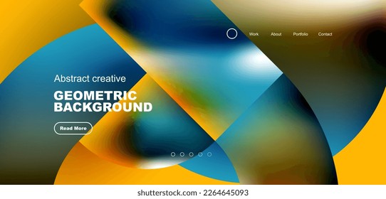 Shiny circles and round elements geometric background. Vector illustration for wallpaper, banner, background, leaflet, catalog, cover, flyer