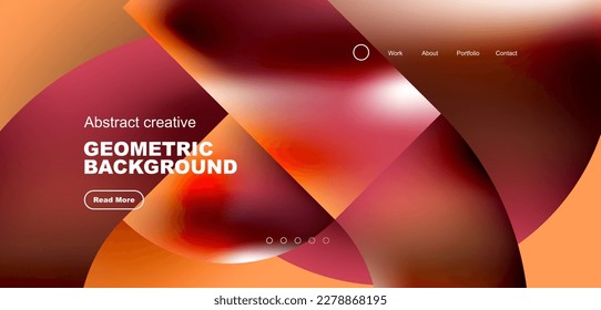 Shiny circles and round elements geometric background. Vector illustration for wallpaper, banner, background, leaflet, catalog, cover, flyer