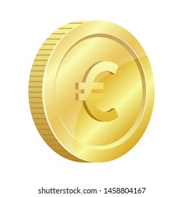 Shiny coin vector design illustration isolated on white background