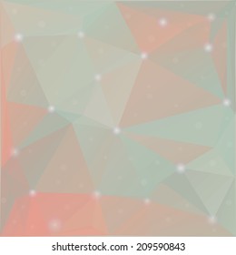 Shiny Cold Pastel Triangles