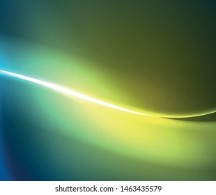 Shiny color bright neon abstract wave template. Abstract bright light. Neon light glowing effect. Space background. Abstract shape. Shining space.