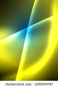 Shiny color bright neon abstract wave template. Abstract bright light. Neon light glowing effect. Space background. Abstract shape. Shining space.