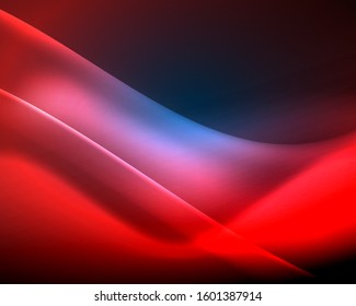 Shiny color bright neon abstract wave template. Abstract bright light. Neon light glowing effect. Space background. Abstract shape. Shining space.