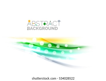 Shiny color lines on white background - vector motion