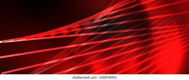 Shiny color neon light with lines, abstract wallpaper, shiny motion, magic space light. Vector techno abstract background