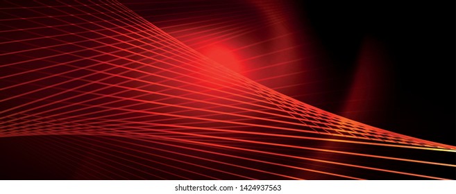 Shiny color neon light with lines, abstract wallpaper, shiny motion, magic space light. Vector techno abstract background