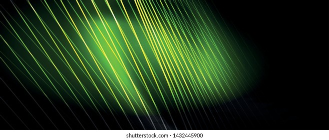 Shiny color neon light with lines, abstract wallpaper, shiny motion, magic space light. Vector techno abstract background