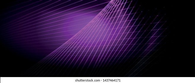 Shiny color neon light with lines, abstract wallpaper, shiny motion, magic space light. Vector techno abstract background