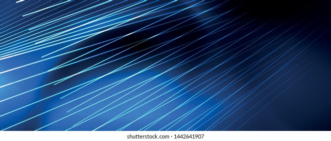 Shiny color neon light with lines, abstract wallpaper, shiny motion, magic space light. Vector techno abstract background