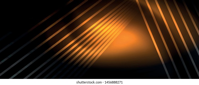 Shiny color neon light with lines, abstract wallpaper, shiny motion, magic space light. Vector techno abstract background