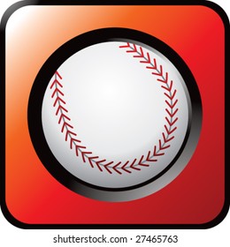 shiny colored baseball icon