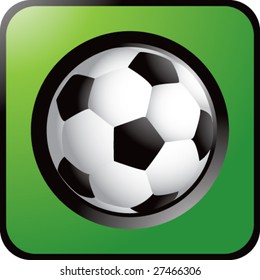 shiny colored soccer ball icon