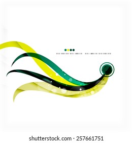Shiny colorful abstract background, green and blue color. Modern template