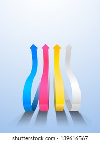Shiny colorful arrows.