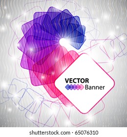 shiny colorful banner with space for Your text