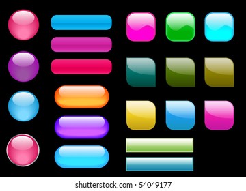 shiny  colorful buttons