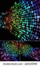 Shiny colorful lights abstract background illustration