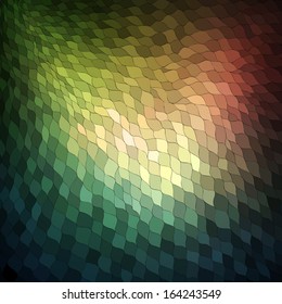Shiny colorful mosaic background; vector eps10 illustration.