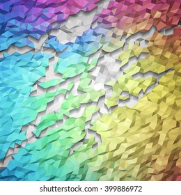 Shiny colorful mosaic background, vector eps10 illustration