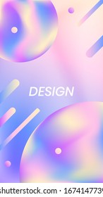 Shiny colorful wallpaper, abstract background with gradient color composition.