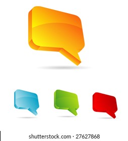 Shiny communication balloons