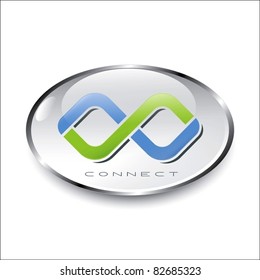 shiny connection button