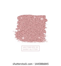 Shiny coral pink glitter vector background. Shiny sparkling star dust texture for luxury rich greeting card. Isolated  abstract square Shape design element. 